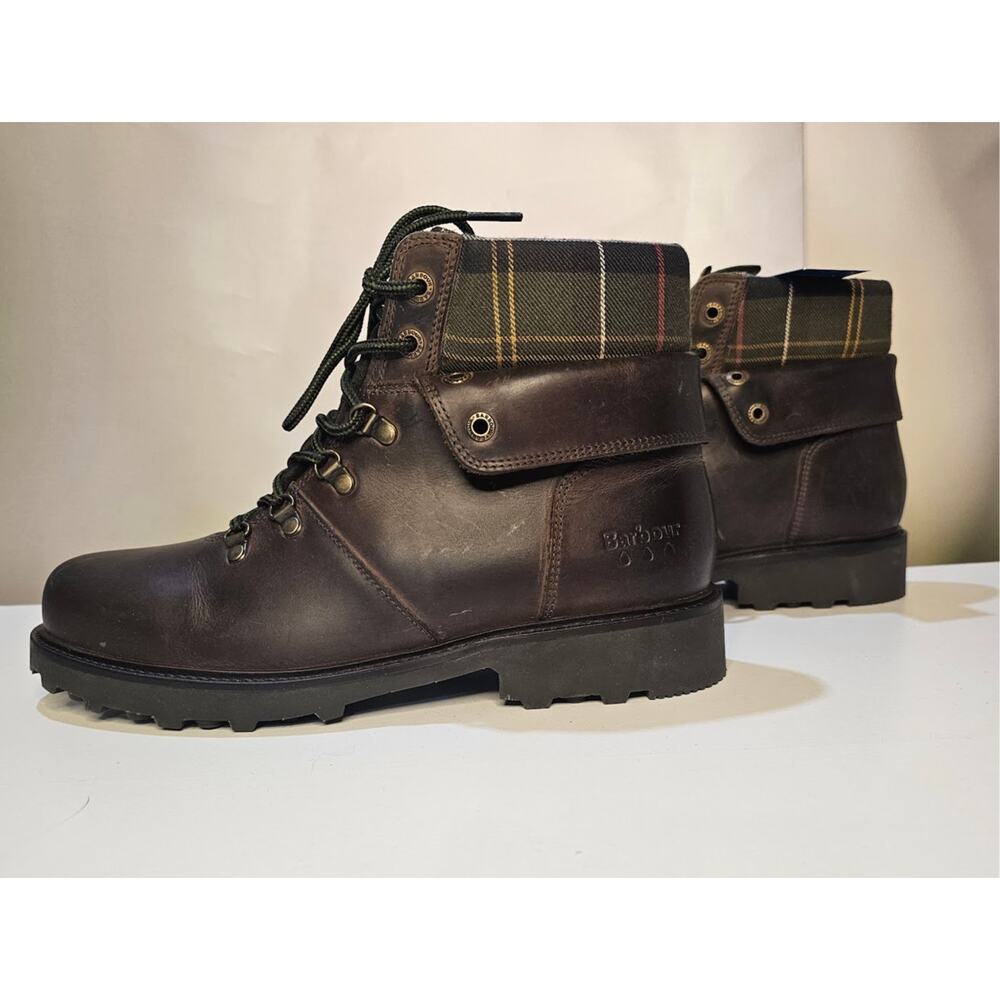 Barbour Brown Combat & Moto Boots